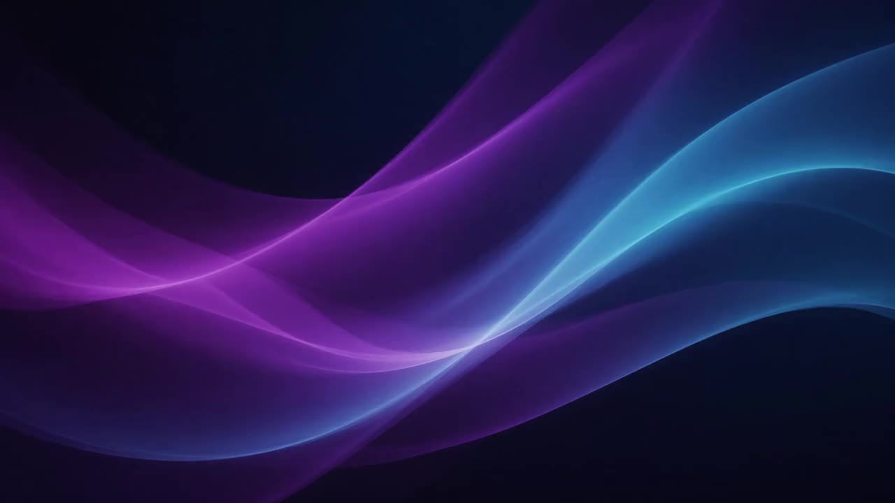Fluxo, aurora de luz violeta sobre fondo negro